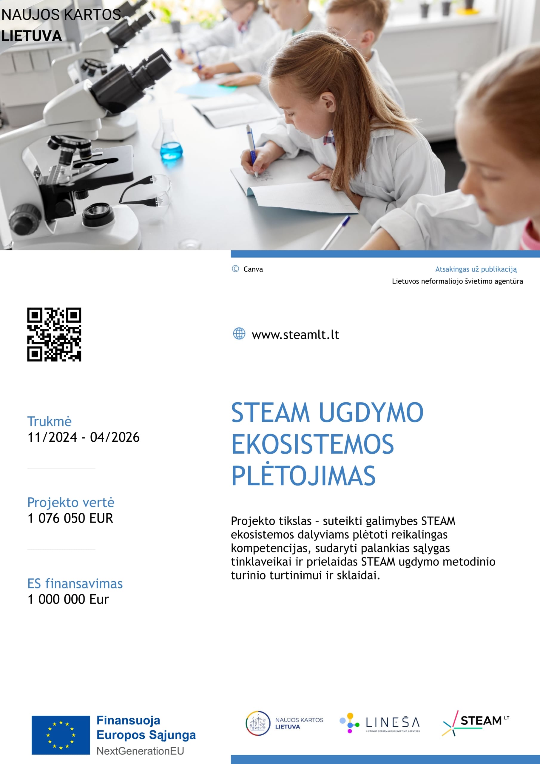 STEAM ugdymo ekosistemos plėtojimas