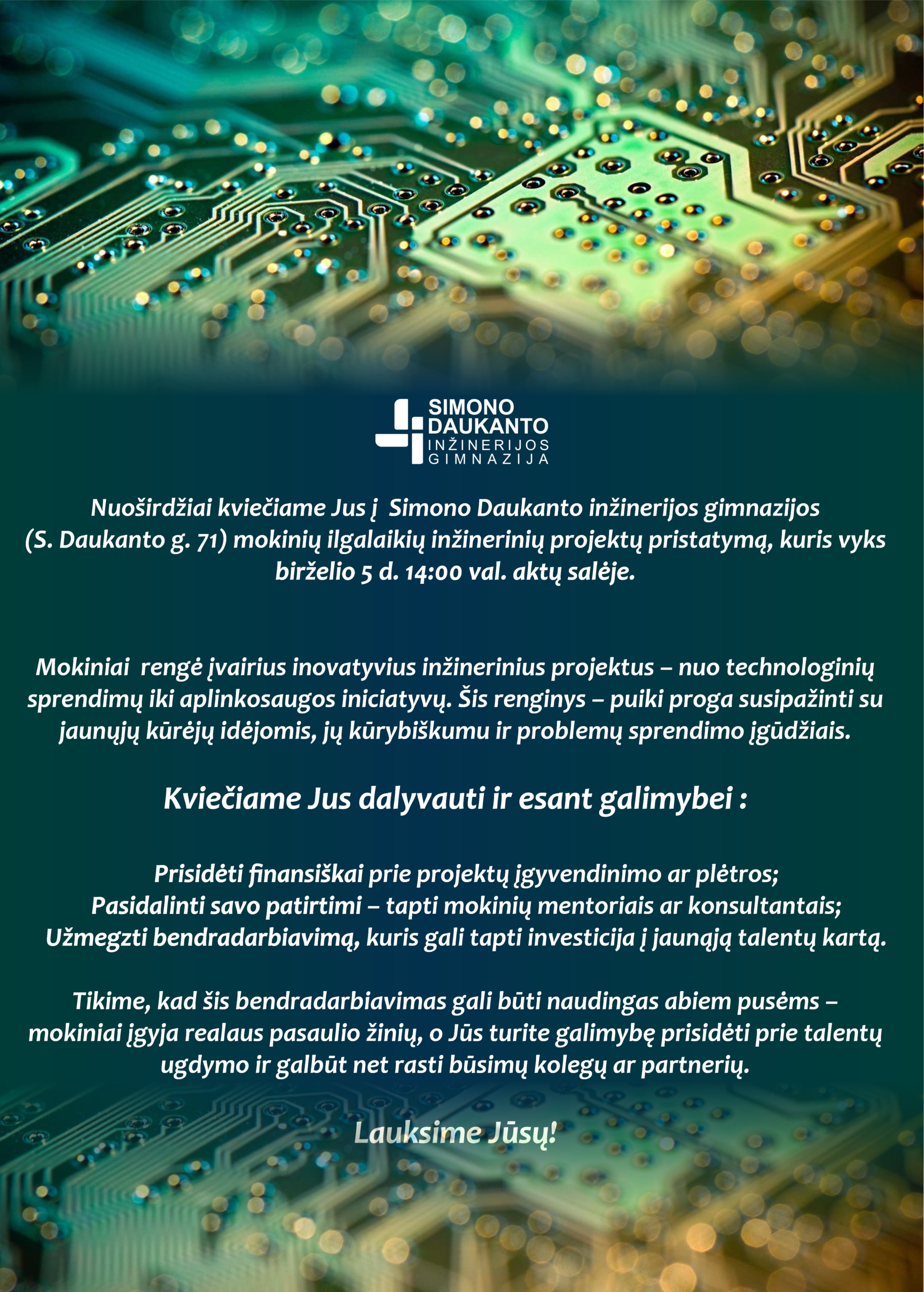 Kviečiame!