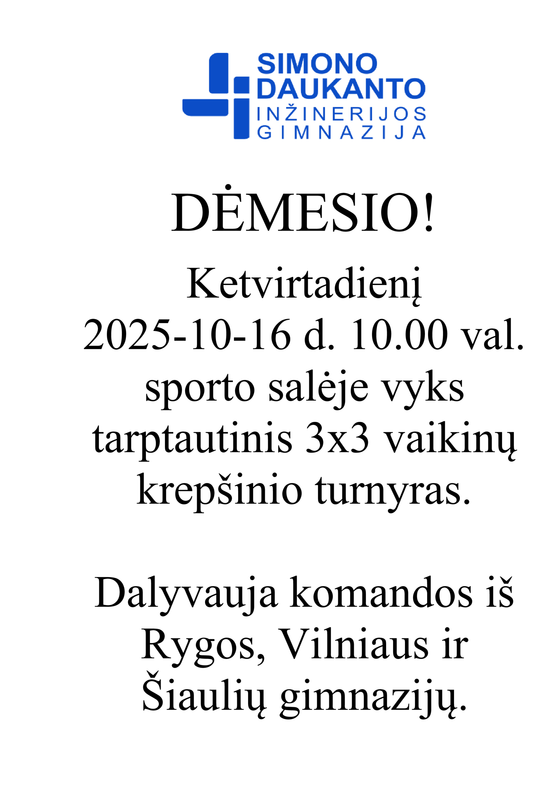 Kviečiame!