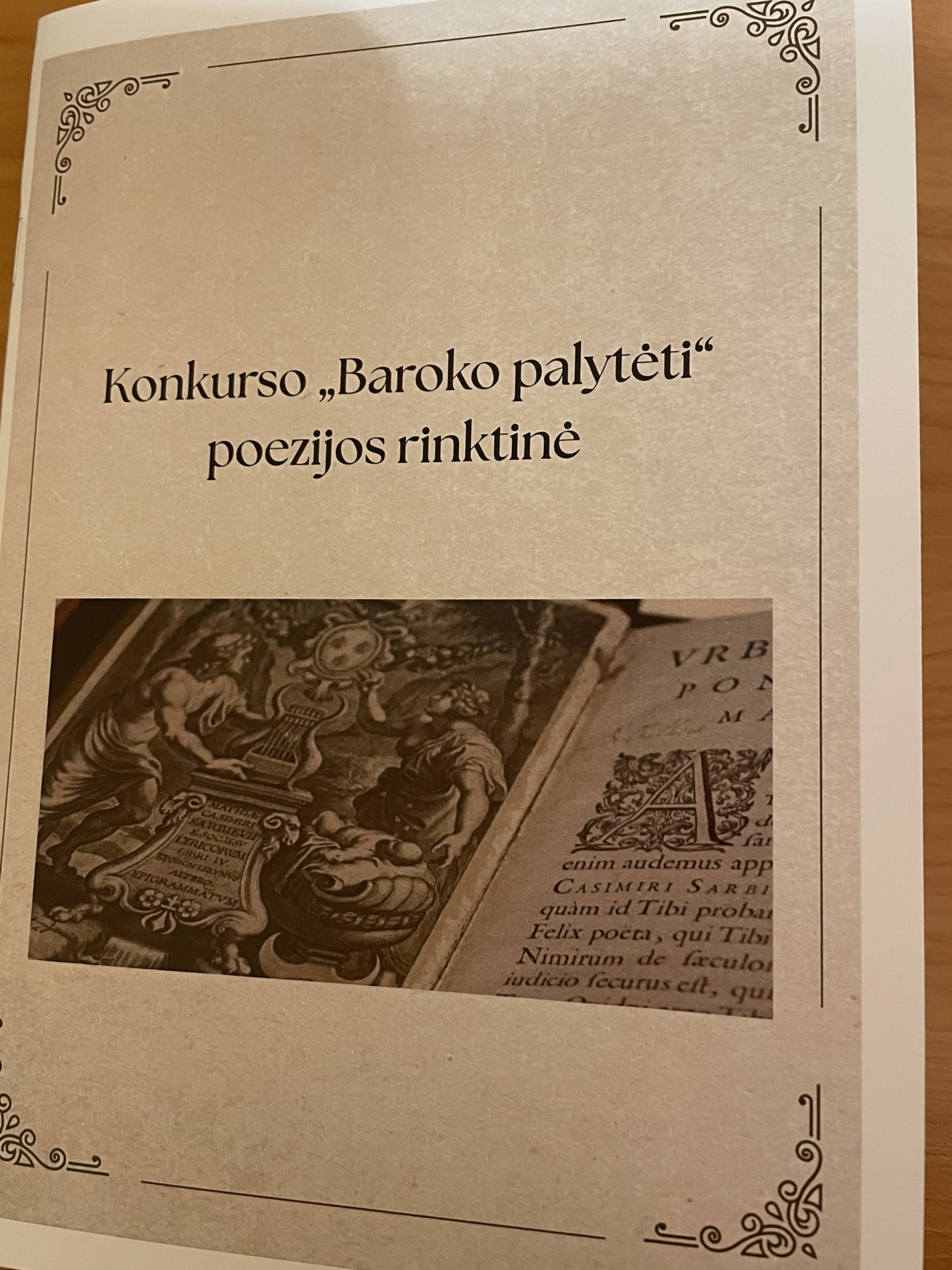 Poezijos konkursas ,,Baroko palytėti“