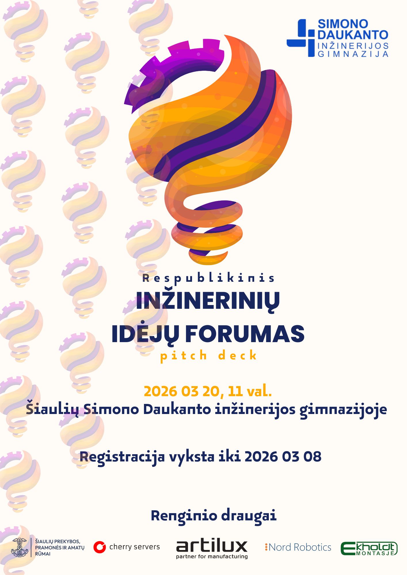 Respublikinis mokinių konkursas ,,INŽINERINIŲ IDĖJŲ FORUMAS: pitch deck”