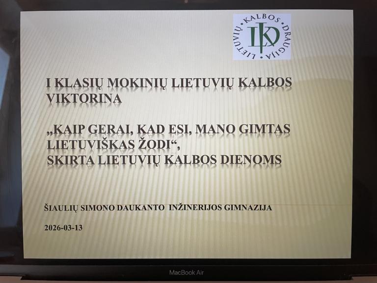 Viktorina ,,Kaip gerai, kad esi, mano gimtas lietuviškas žodi“