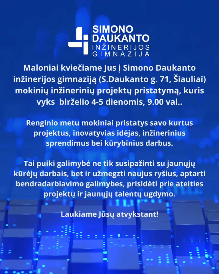 Inžinerinių projektų pristatymas
